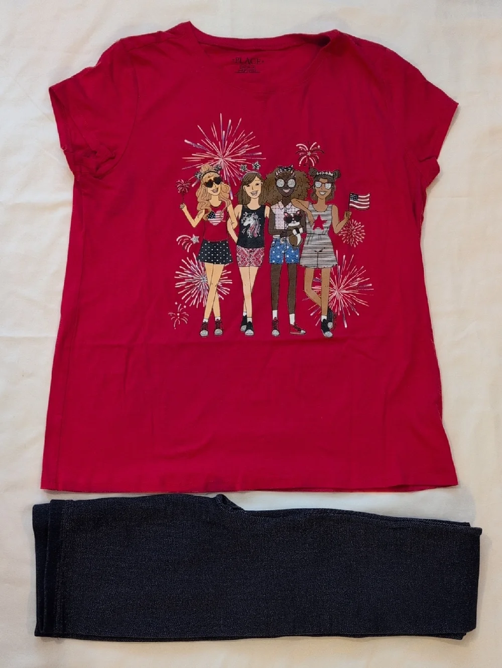 BNWT Girls 14/16 Bundle Leggings Tee Pajama Pants OshKosh Childrens Place - Picture 1 of 11